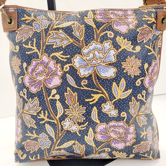 Sakroots Blue and Purple Floral Crossbody Bag - Picture 2 of 7